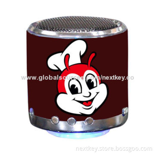 Tin Can-shaped Bluetooth Speaker with FM Radio, 3W x 1 Power, 100Hz-18kHz Frequency ResponseNew